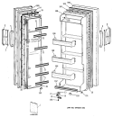 Section Diagram and Parts List for CSX19LAXAWH  Hotpoint Refrigerator