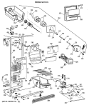 FREEZER SECTION Diagram and Parts List for CSX20KWXAWH  Hotpoint Refrigerator