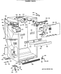 CABINET PARTS Diagram and Parts List for CTX18GISGRAD  Hotpoint Refrigerator