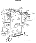 CABINET PARTS Diagram and Parts List for CTX18GASQRAD  Hotpoint Refrigerator