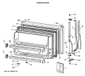 FREEZER DOOR Diagram and Parts List for CTX18CASJLWH  Hotpoint Refrigerator