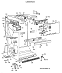 CABINET PARTS Diagram and Parts List for CTX18GASJRWH  Hotpoint Refrigerator