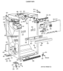 CABINET PARTS Diagram and Parts List for CTX18GASVRAD  Hotpoint Refrigerator