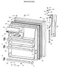 FRESH FOOD DOOR Diagram and Parts List for CTX21BASSRAD  Hotpoint Refrigerator
