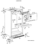 CABINET PARTS Diagram and Parts List for CTX21BASSRAD  Hotpoint Refrigerator