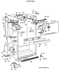 CABINET PARTS Diagram and Parts List for CTX21GASSRWW  Hotpoint Refrigerator