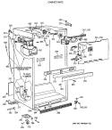 CABINET PARTS Diagram and Parts List for CTX18GASWRWH  Hotpoint Refrigerator