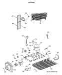 UNIT PARTS Diagram and Parts List for CTE18GASTRWH  Hotpoint Refrigerator