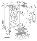 Section Diagram and Parts List for CTE16CYTDRWH  Hotpoint Refrigerator