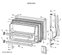 Part Location Diagram of WR71X2473 GE FRONT DOOR SHELF