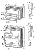 Section Diagram and Parts List for CTX14CATDRAD  Hotpoint Refrigerator