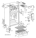 Section Diagram and Parts List for CTX14CATDRAD  Hotpoint Refrigerator