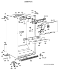 CABINET PARTS Diagram and Parts List for CTT21GATERAD  Hotpoint Refrigerator