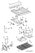 Section Diagram and Parts List for CTX14EYTDRWH  Hotpoint Refrigerator