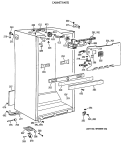 CABINET PARTS Diagram and Parts List for CTX18LATGRWH  Hotpoint Refrigerator