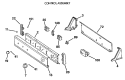 CONTROL ASSEMBLY Diagram and Parts List for NLLR113ET0WB  Hotpoint Dryer