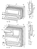 Section Diagram and Parts List for CTX16CAXDRAD  Hotpoint Refrigerator