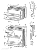 Section Diagram and Parts List for CTX14CATGRWH  Hotpoint Refrigerator
