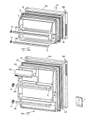 Section Diagram and Parts List for CTX14CYTGRWH  Hotpoint Refrigerator