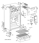 Section Diagram and Parts List for CTX16CYXGLAD  Hotpoint Refrigerator