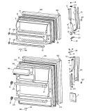 Section Diagram and Parts List for CTX14CITGRWH  Hotpoint Refrigerator
