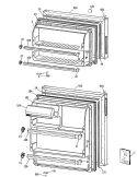 Section Diagram and Parts List for CTX18LYXGRWH  Hotpoint Refrigerator