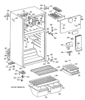 Section Diagram and Parts List for CTX16BYXKLWH  Hotpoint Refrigerator