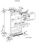 CABINET PARTS Diagram and Parts List for CTX18EAXBRAD  Hotpoint Refrigerator