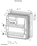 FRESH FOOD DOOR Diagram and Parts List for CTX21LAXBRWH  Hotpoint Refrigerator