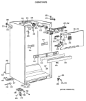 CABINET PARTS Diagram and Parts List for CTX21LAXBRWH  Hotpoint Refrigerator