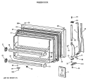 FREEZER DOOR Diagram and Parts List for CTX21EAXBRWH  Hotpoint Refrigerator