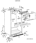 CABINET PARTS Diagram and Parts List for CTX21EAXBRWH  Hotpoint Refrigerator