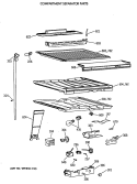 COMPARTMENT SEPARATOR PARTS Diagram and Parts List for CTX21EAXBRWH  Hotpoint Refrigerator