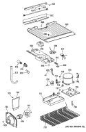 Section Diagram and Parts List for CTX16CAYBRWH  Hotpoint Refrigerator