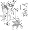 Section Diagram and Parts List for CTX16CIYBLWH  Hotpoint Refrigerator
