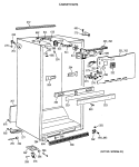 CABINET PARTS Diagram and Parts List for CTG21GAXDRWW  Hotpoint Refrigerator