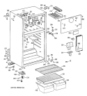 Section Diagram and Parts List for CTH14CYXLRAD  Hotpoint Refrigerator