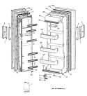 Section Diagram and Parts List for CSX20KAXAWH  Hotpoint Refrigerator
