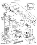 FREEZER SECTION Diagram and Parts List for CSX27DRXAAA  Hotpoint Refrigerator