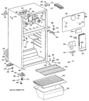 Section Diagram and Parts List for CTX14AYXKRAD  Hotpoint Refrigerator