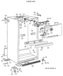 CABINET PARTS Diagram and Parts List for CTX18BAXCRAD  Hotpoint Refrigerator