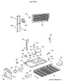 UNIT PARTS Diagram and Parts List for CTX18BAXCRAD  Hotpoint Refrigerator