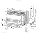 FREEZER DOOR Diagram and Parts List for CTX18CIXCLAD  Hotpoint Refrigerator