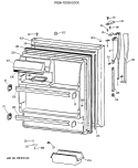 FRESH FOOD DOOR Diagram and Parts List for CTX18GAXCRAA  Hotpoint Refrigerator