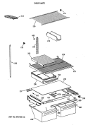 SHELF PARTS Diagram and Parts List for CTX21EASCRWH  Hotpoint Refrigerator