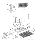 UNIT PARTS Diagram and Parts List for CTX21EASCRWH  Hotpoint Refrigerator