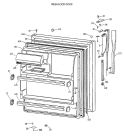 FRESH FOOD DOOR Diagram and Parts List for CTX18CIXELAD  Hotpoint Refrigerator