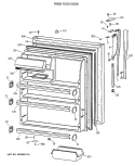 FRESH FOOD DOOR Diagram and Parts List for CTX21GIXDRAA  Hotpoint Refrigerator