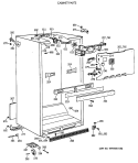 CABINET PARTS Diagram and Parts List for CTH18EAXERWH  Hotpoint Refrigerator