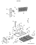 UNIT PARTS Diagram and Parts List for CTX18BAXARWH  Hotpoint Refrigerator